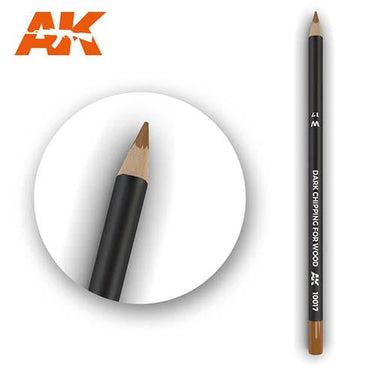 AK Interactive AK10017 Weathering Pencil Dark Chipping for Wood 5 Pack